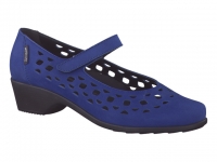 Chaussure mephisto velcro modele rodia bleu electrique